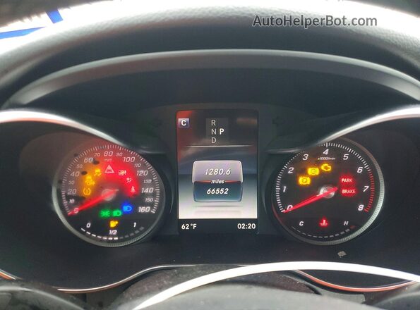 55SWF4JB4JU247748 2018 MERCEDES-BENZ C Gray Սարքավորումների վահանակի տեսք