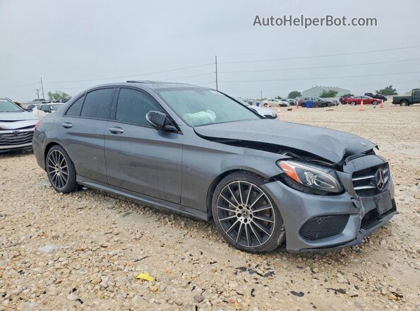 55SWF4JB4JU247748 2018 MERCEDES-BENZ C Gray Առջևի աջ