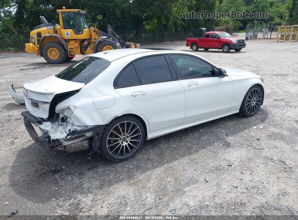 55SWF4JB4JU249855 2018 MERCEDES-BENZ C-CLASS Белый Задняя правая четверть
