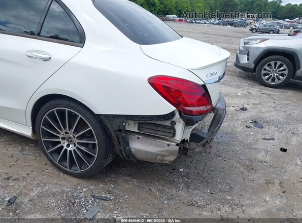 55SWF4JB4JU249855 2018 MERCEDES-BENZ C-CLASS Белый Вид спереди