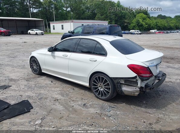55SWF4JB4JU249855 2018 MERCEDES-BENZ C-CLASS Белый Задняя левая четверть