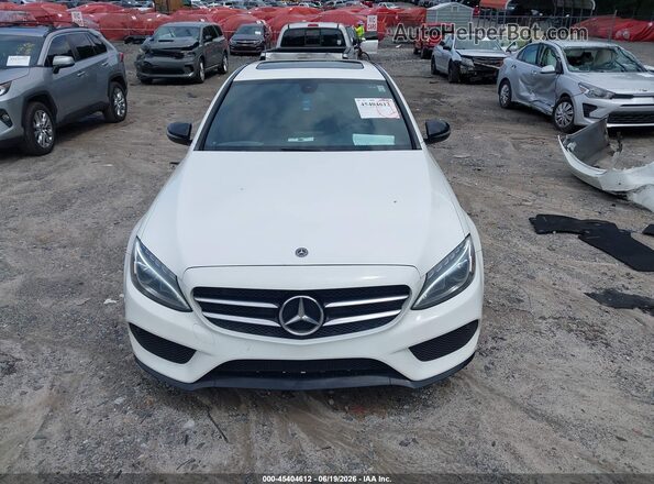 55SWF4JB4JU249855 2018 MERCEDES-BENZ C-CLASS Белый Вид задней части салона