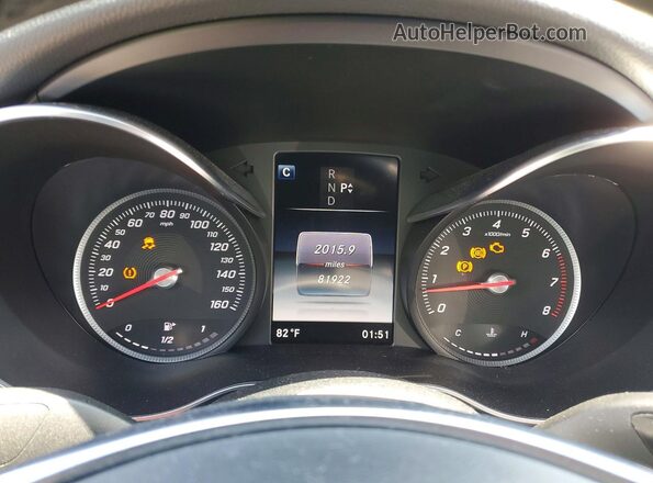 55SWF4JB4JU250794 2018 MERCEDES-BENZ C Black Instrument cluster view