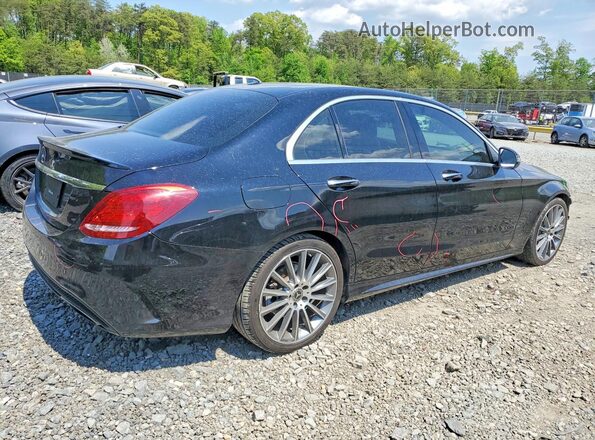 55SWF4JB4JU250794 2018 MERCEDES-BENZ C Black Rear right