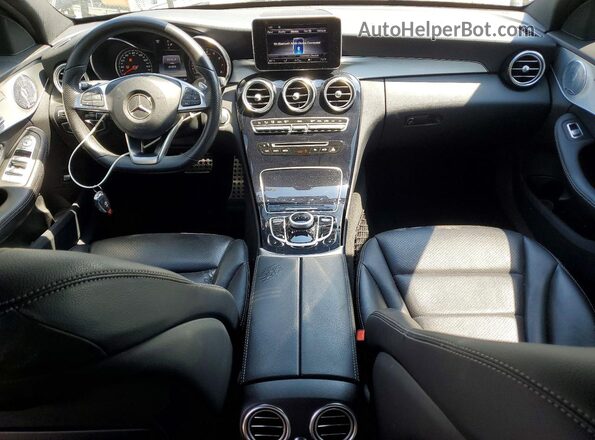 55SWF4JB4JU250794 2018 MERCEDES-BENZ C Black Dashboard view