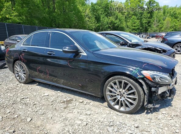 55SWF4JB4JU250794 2018 MERCEDES-BENZ C Black Front right