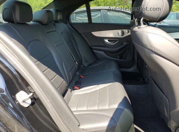 55SWF4JB4JU250794 2018 MERCEDES-BENZ C Black Rear seats view