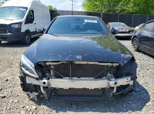 55SWF4JB4JU250794 2018 MERCEDES-BENZ C Black Front view