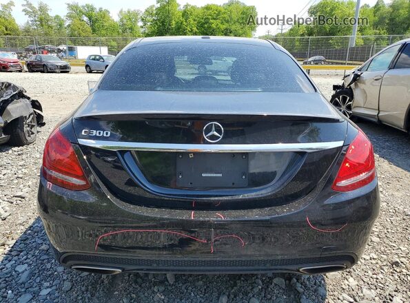 55SWF4JB4JU250794 2018 MERCEDES-BENZ C Black Rear view
