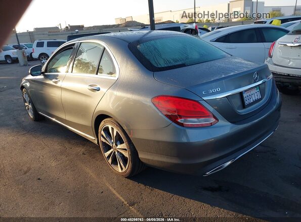 55SWF4JB4JU262122 2018 MERCEDES-BENZ C-CLASS Gray Tył lewy