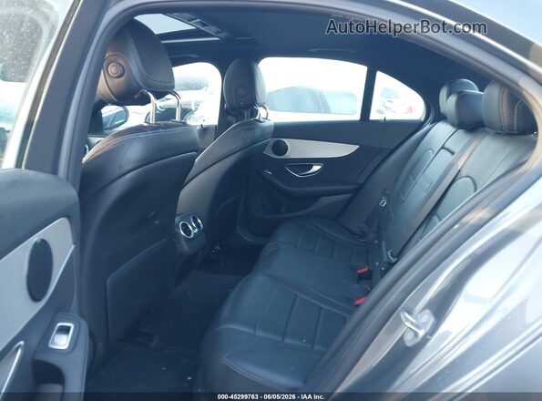 55SWF4JB4JU262122 2018 MERCEDES-BENZ C-CLASS Gray Widok naklejki z numerem VIN