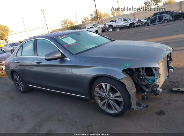 55SWF4JB4JU262122 2018 MERCEDES-BENZ C-CLASS Gray Widok wnętrza 360 stopni