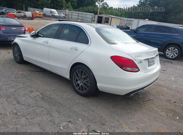 55SWF4JB5GU105644 2016 MERCEDES-BENZ C-CLASS White Задня ліва чверть