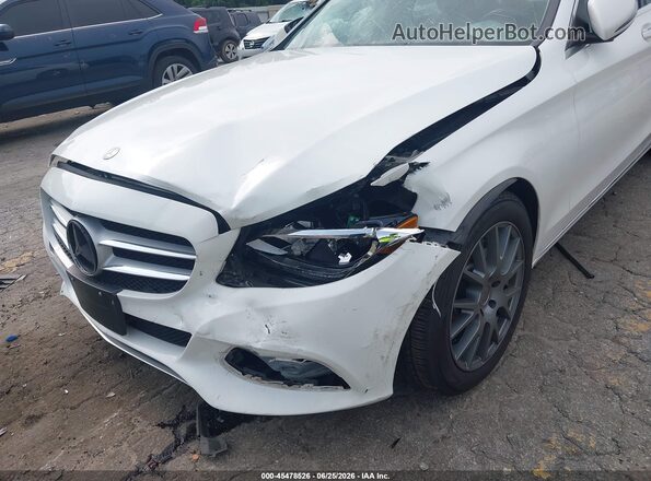 55SWF4JB5GU105644 2016 MERCEDES-BENZ C-CLASS White Вид спереду