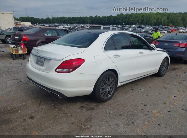 55SWF4JB5GU105644 2016 MERCEDES-BENZ C-CLASS White Задня права чверть