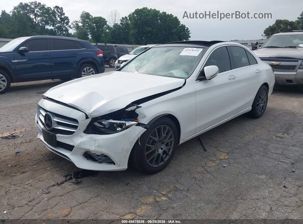 55SWF4JB5GU105644 2016 MERCEDES-BENZ C-CLASS White Передня ліва чверть