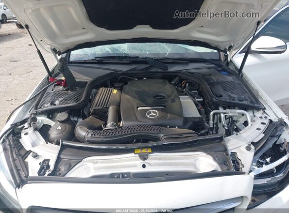 55SWF4JB5GU105644 2016 MERCEDES-BENZ C-CLASS White Вид ззаду