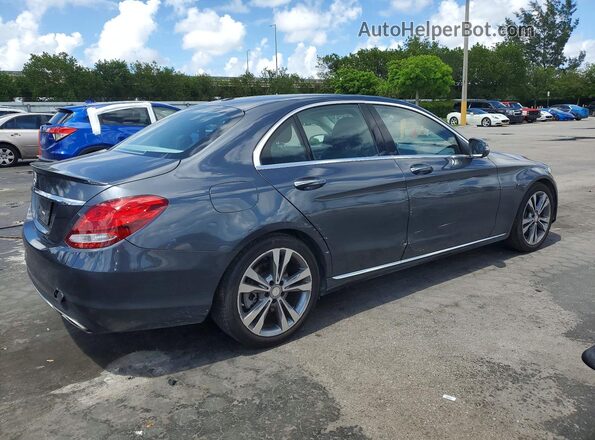 55SWF4JB5GU154343 2016 MERCEDES-BENZ C Gray Հետևի աջ
