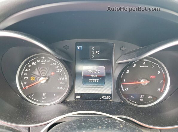 55SWF4JB5GU154343 2016 MERCEDES-BENZ C Gray Սարքավորումների վահանակի տեսք