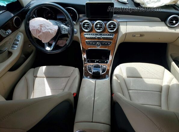 55SWF4JB5GU167979 2016 MERCEDES-BENZ C Blue Вид панелі приладів