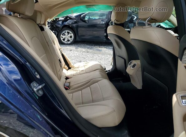55SWF4JB5GU167979 2016 MERCEDES-BENZ C Blue Вид задніх сидінь
