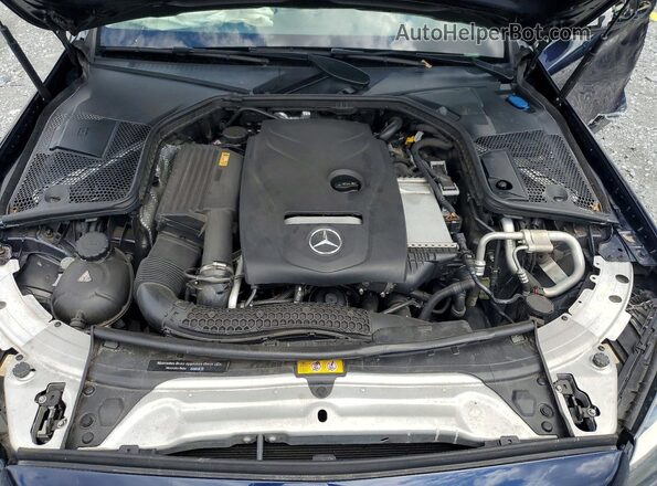 55SWF4JB5GU167979 2016 MERCEDES-BENZ C Blue Вид задньої частини салону
