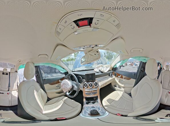 55SWF4JB5GU167979 2016 MERCEDES-BENZ C Blue Панорамний вид салону 360°
