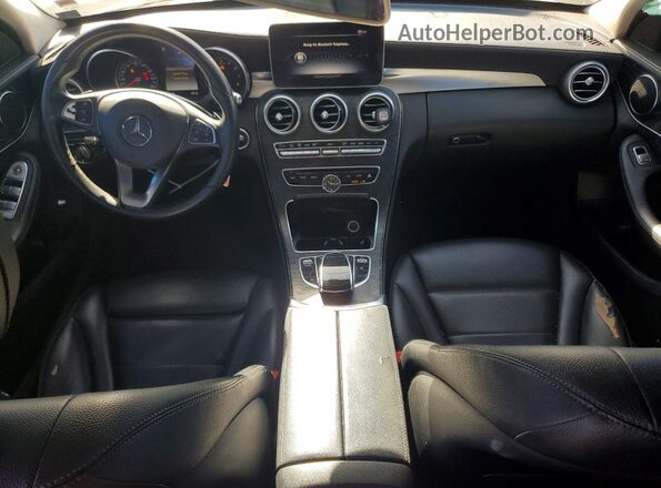 55SWF4JB5GU170218 2016 MERCEDES-BENZ C White Առջևի վահանակի տեսք