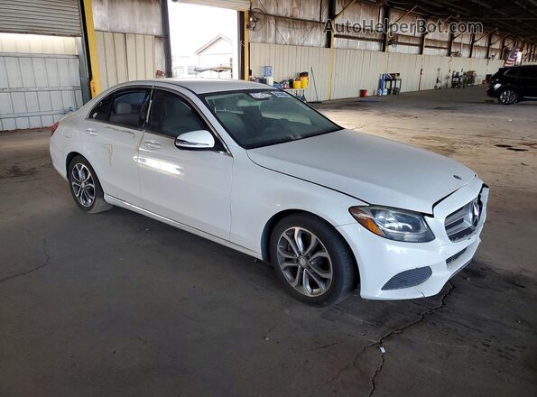 55SWF4JB5HU199977 2017 MERCEDES-BENZ C White Դիմացի տեսք
