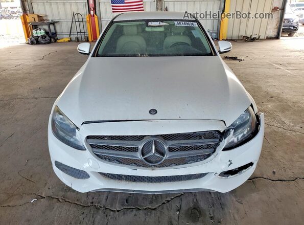 55SWF4JB5HU199977 2017 MERCEDES-BENZ C White Հետևի տեսք