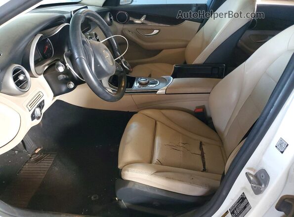 55SWF4JB5HU199977 2017 MERCEDES-BENZ C White Առջևի վահանակի տեսք