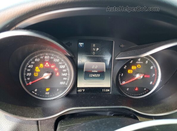 55SWF4JB5JU234653 2018 MERCEDES-BENZ C Black ხელსაწყოთა პანელის ხედი
