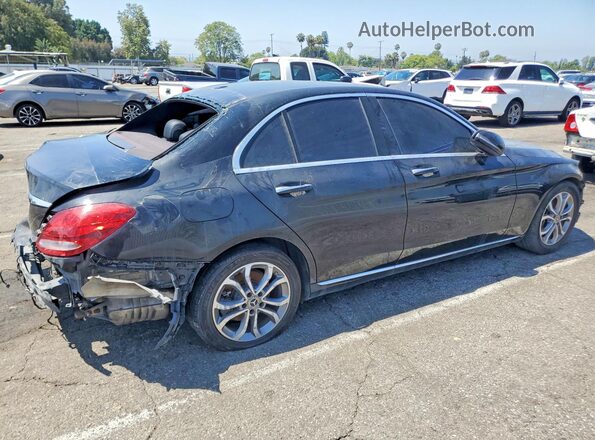 55SWF4JB5JU234653 2018 MERCEDES-BENZ C Black უკანა მარჯვენა