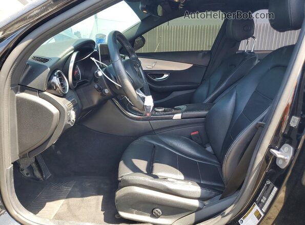 55SWF4JB5JU234653 2018 MERCEDES-BENZ C Black წინა სალონის ხედი