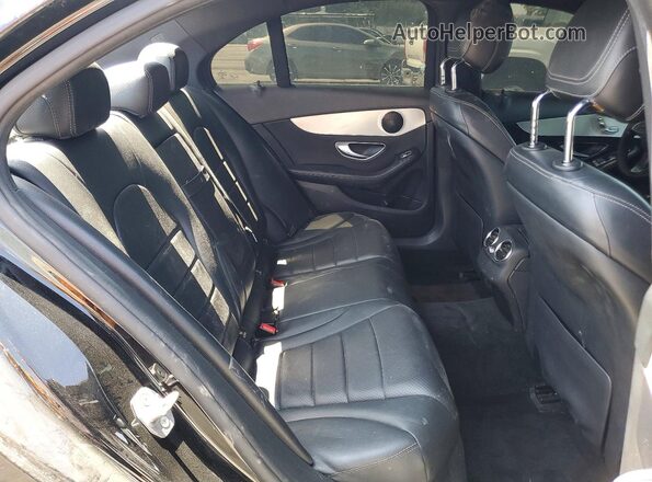 55SWF4JB5JU234653 2018 MERCEDES-BENZ C Black უკანა სავარძლების ხედი