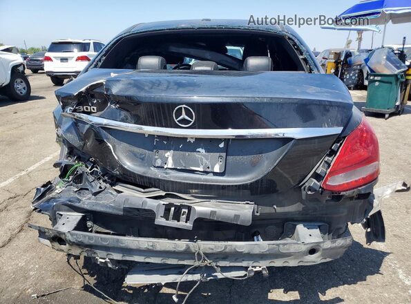 55SWF4JB5JU234653 2018 MERCEDES-BENZ C Black უკანა ხედი