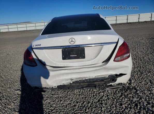 55SWF4JB5JU234815 2018 MERCEDES-BENZ C White Vista trasera