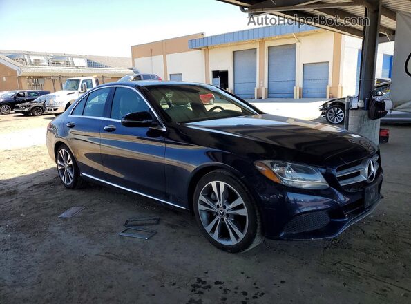55SWF4JB5JU242350 2018 MERCEDES-BENZ C Blue 