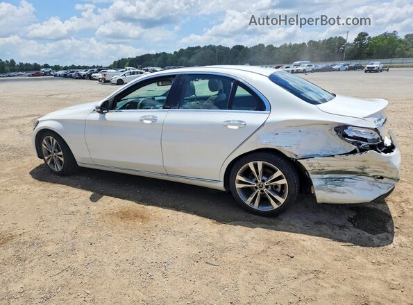55SWF4JB5JU247726 2018 MERCEDES-BENZ C Белый Задняя левая четверть