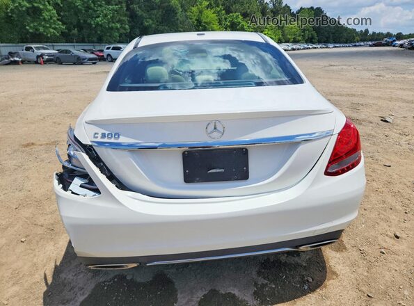 55SWF4JB5JU247726 2018 MERCEDES-BENZ C Белый Вид сзади