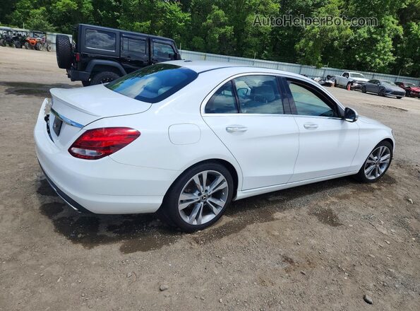 55SWF4JB5JU247726 2018 MERCEDES-BENZ C Белый Задняя правая четверть
