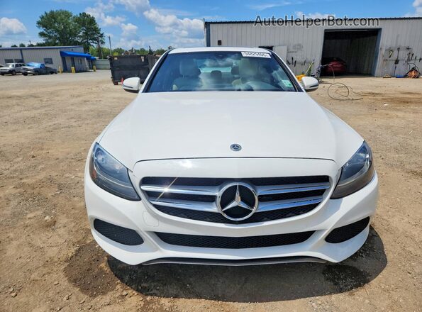 55SWF4JB5JU247726 2018 MERCEDES-BENZ C Белый Вид спереди