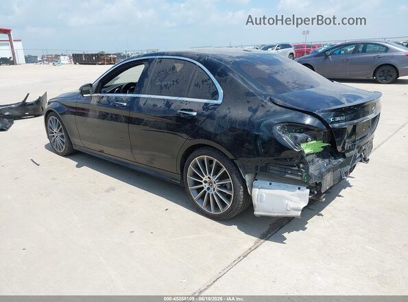 55SWF4JB5JU248195 2018 MERCEDES-BENZ C-CLASS Черный Задняя левая четверть