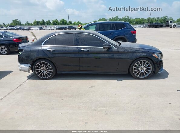 55SWF4JB5JU248195 2018 MERCEDES-BENZ C-CLASS Черный Вид задней части салона