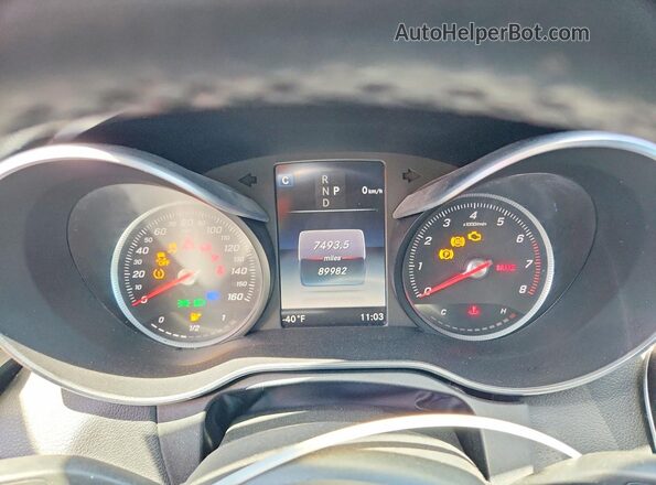55SWF4JB5JU270035 2018 MERCEDES-BENZ C Black Vista del cuadro de instrumentos
