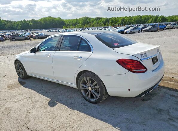 55SWF4JB6GU169417 2016 MERCEDES-BENZ C Белый Задняя левая четверть