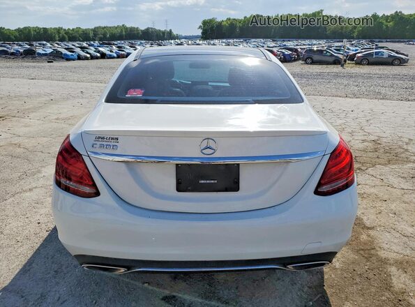 55SWF4JB6GU169417 2016 MERCEDES-BENZ C Белый Вид сзади