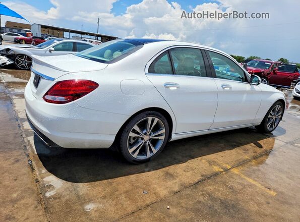 55SWF4JB6HU190334 2017 MERCEDES-BENZ C White Հետևի աջ