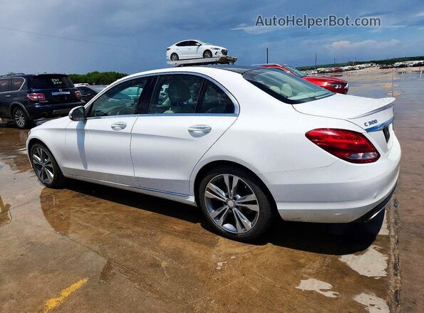 55SWF4JB6HU190334 2017 MERCEDES-BENZ C White Հետևի ձախ