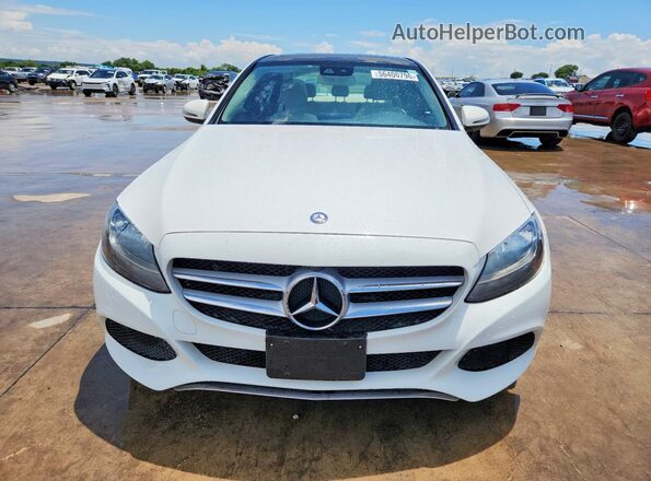 55SWF4JB6HU190334 2017 MERCEDES-BENZ C White Դիմացի տեսք